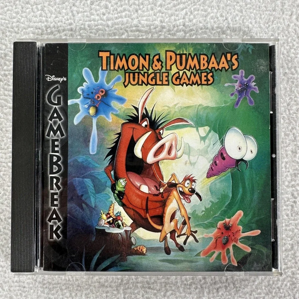 Vintage Disney PC Game Lot 4 Windows CD-ROM Everyone Kids Family Fun Titles